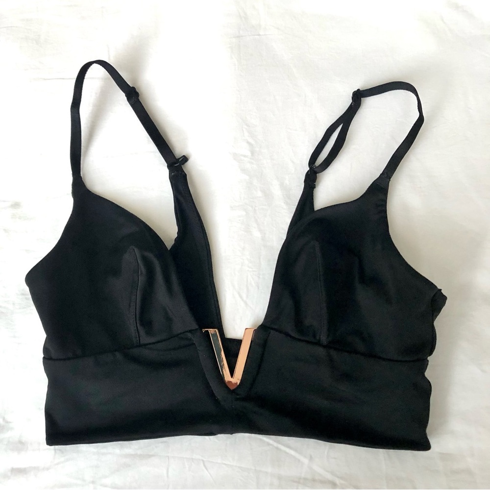 VS Black Plunge Bralette sz XS